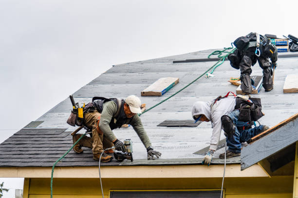 Professional Gutter Installation technician working in Archie, MO